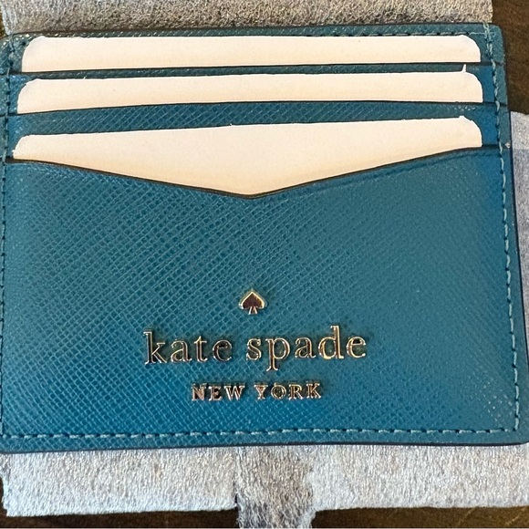 Kate Spade Blue Card Holder - Picture 3 of 3
